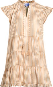 SUGARLIPS Dream State Striped Yodi Cotton Shift Minidress