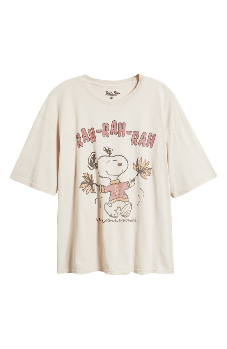 Junk Food Peanuts<sup>®</sup> Snoopy Oversize Cotton Graphic T-Shirt, Alternate, color, Tofu