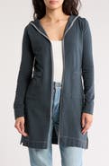 GO COUTURE Wrap Front Hooded Cardigan