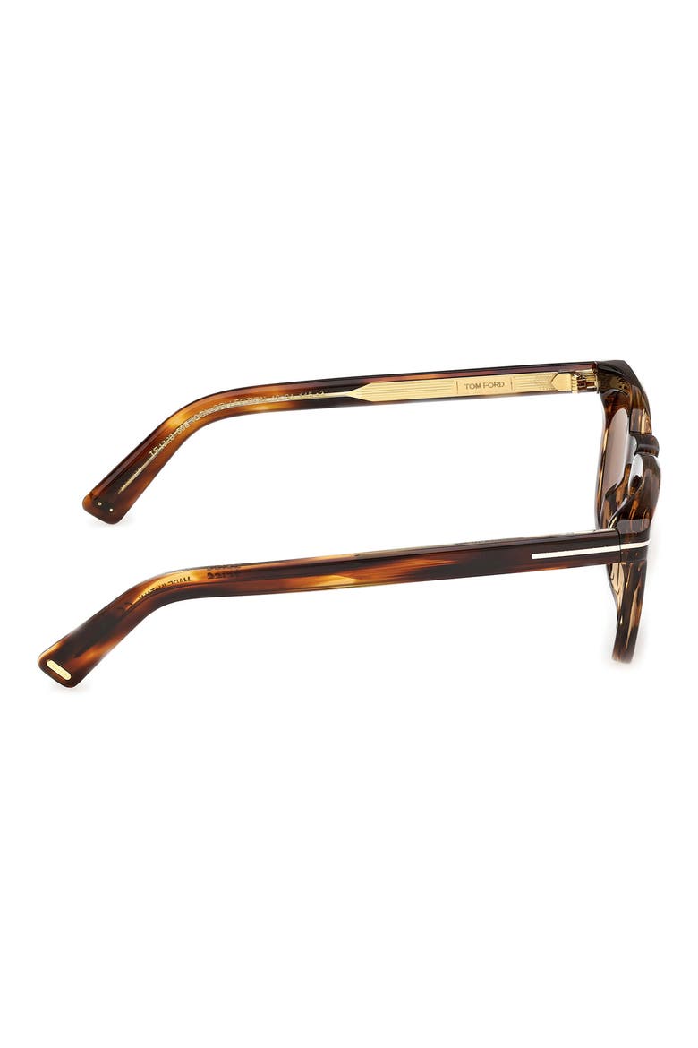 48mm Square Sunglasses, Alternate, color, STRIPED BROWN HAVANA / BROWN