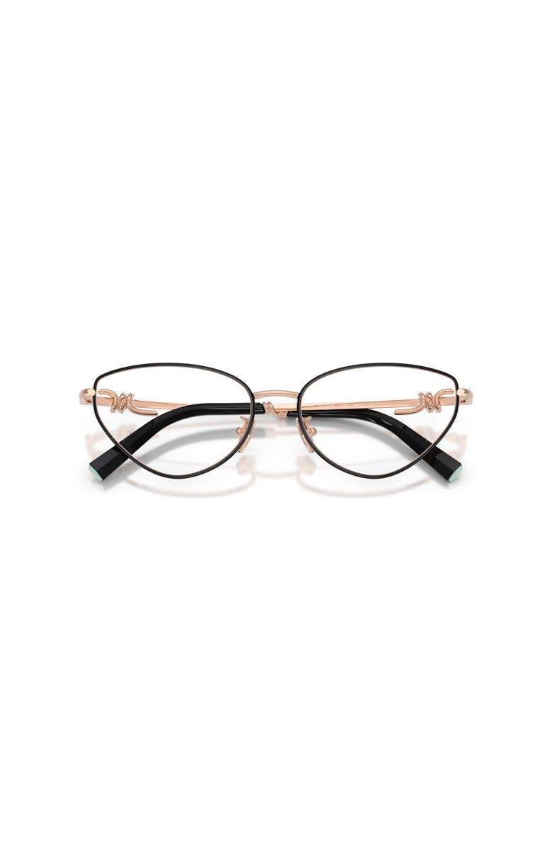 Tiffany & Co. 54mm Cat Eye optical glasses, Alternate, color, Black