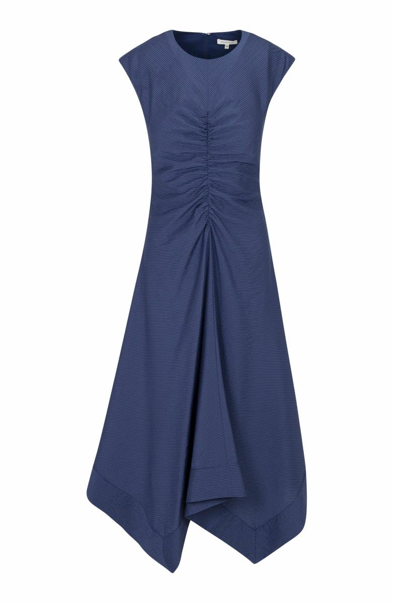 Rebecca Taylor Allegra Stripe Dress, Alternate, color, Navy