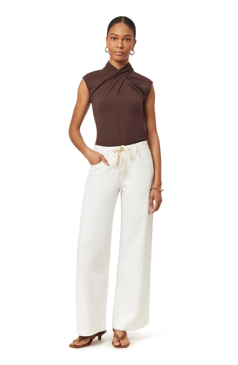 Scotch & Soda Draped Neck Top, Alternate, color, Hot Fudge