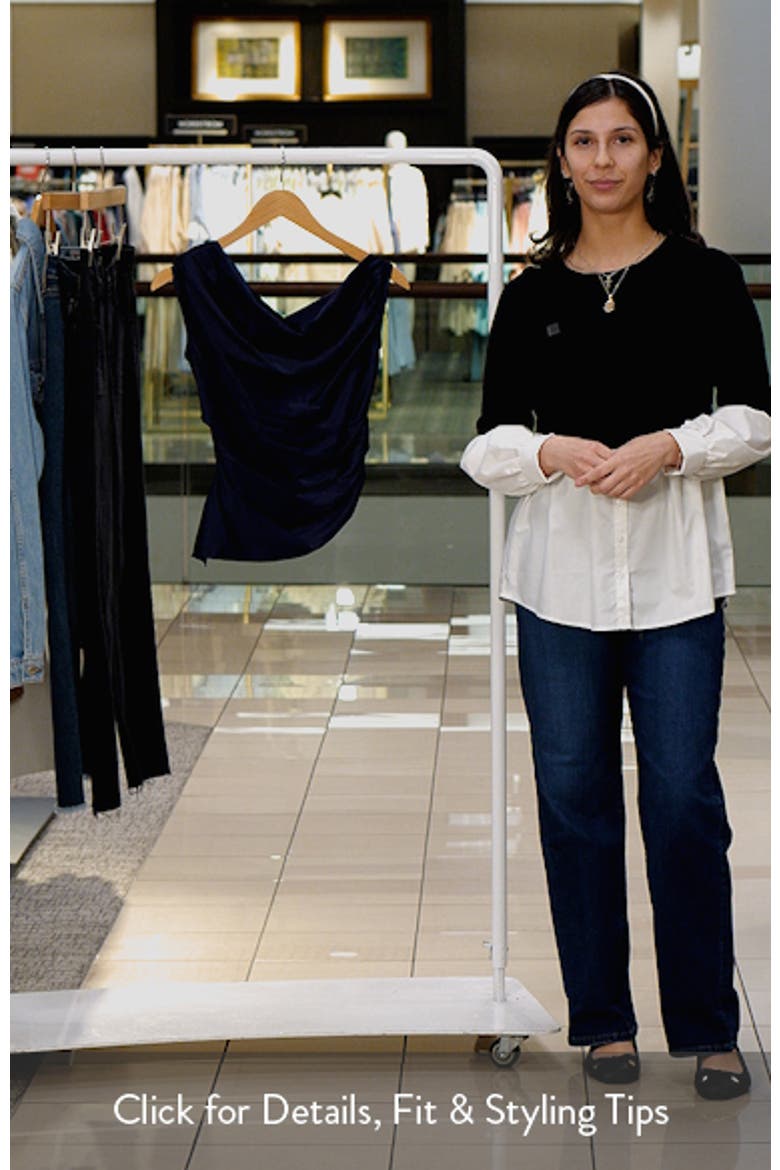 Phare One-Shoulder Stretch Silk Top video