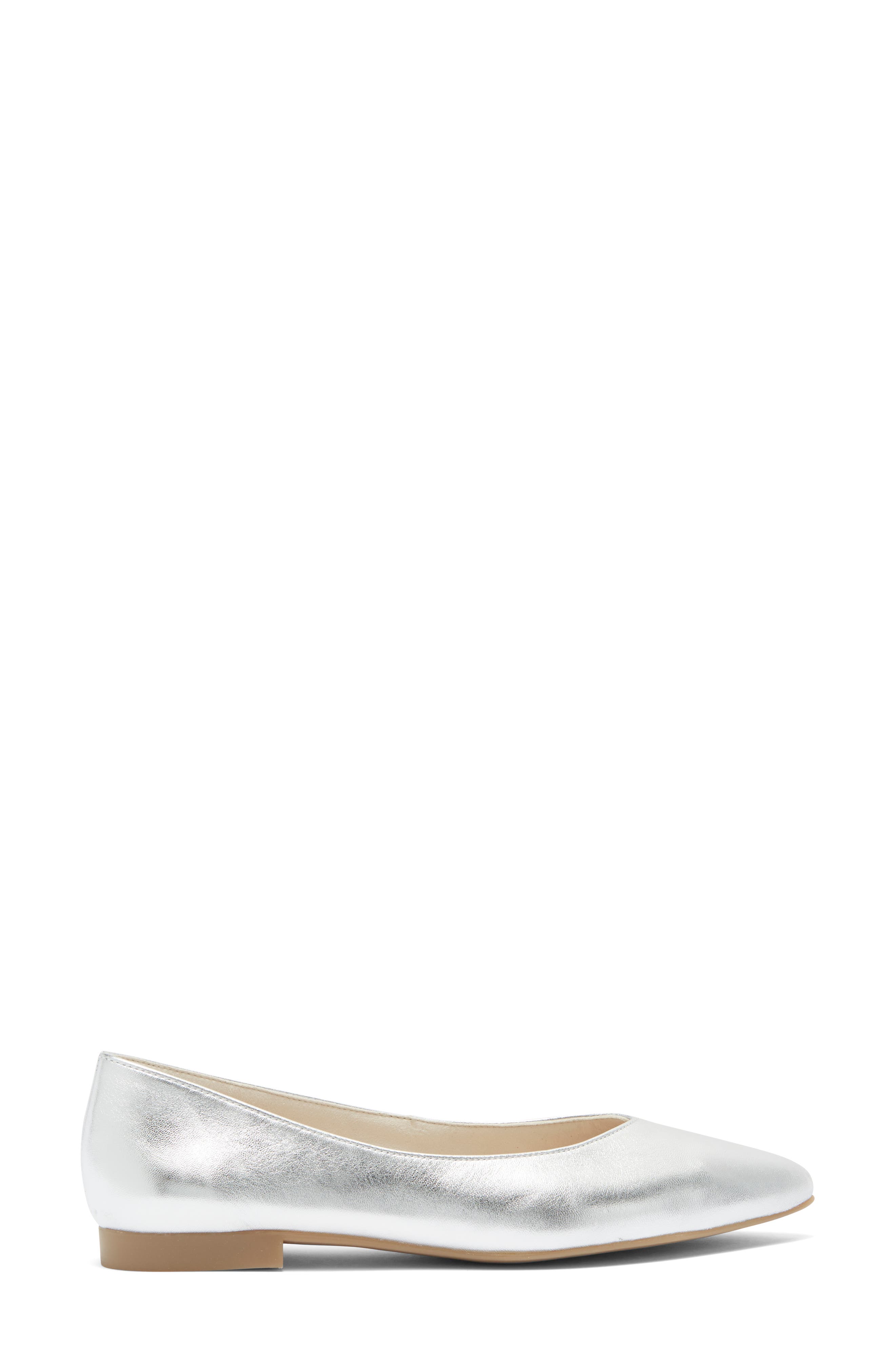 Tia Pointed Flat, Alternate, color, ALU MET NA
