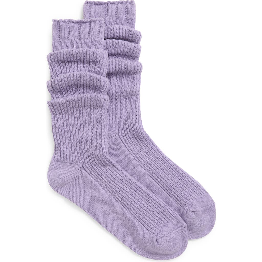 Free People Staple Slouch Socks In Purple