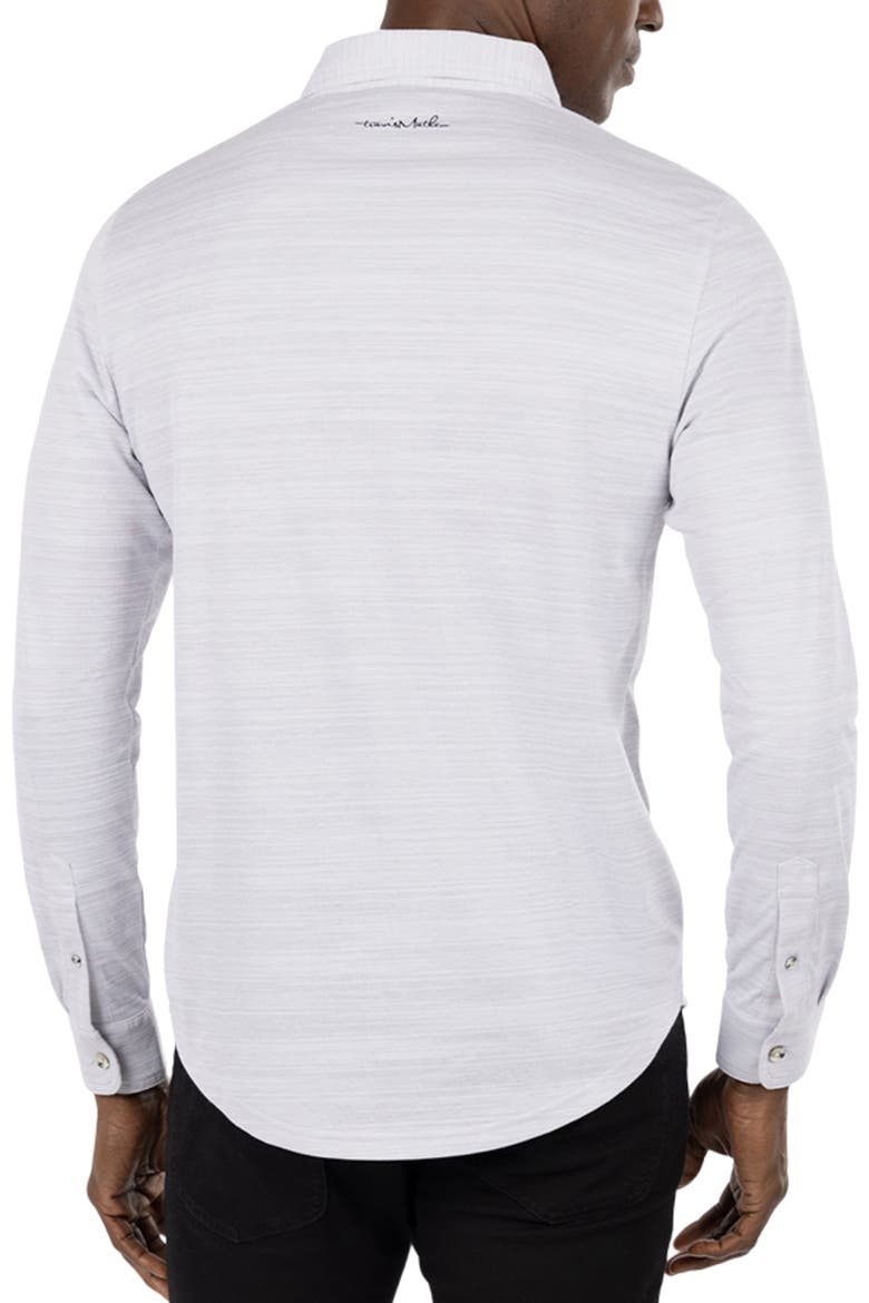 Herondale Long Sleeve Cotton Blend Polo Shirt, Alternate, color, HEATHER LIGHT GREY