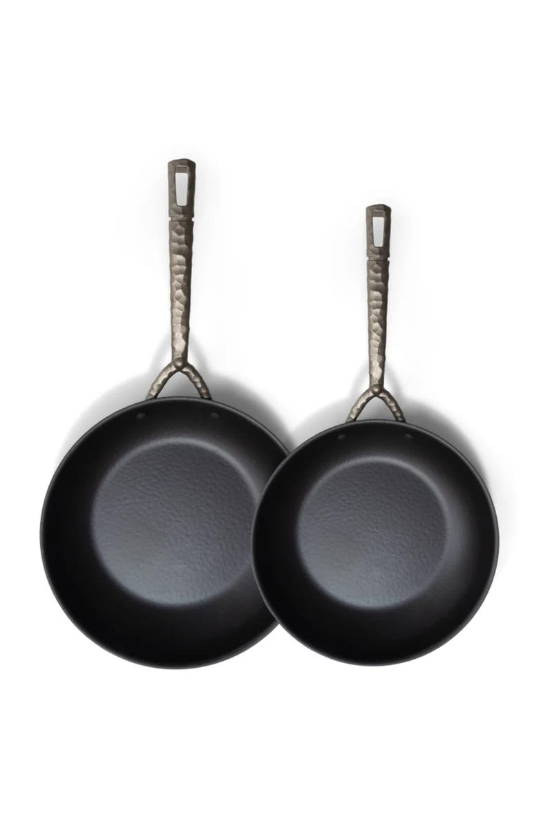 Alva Artist Carbon Steel Frying Pan Set, Main, color, Black