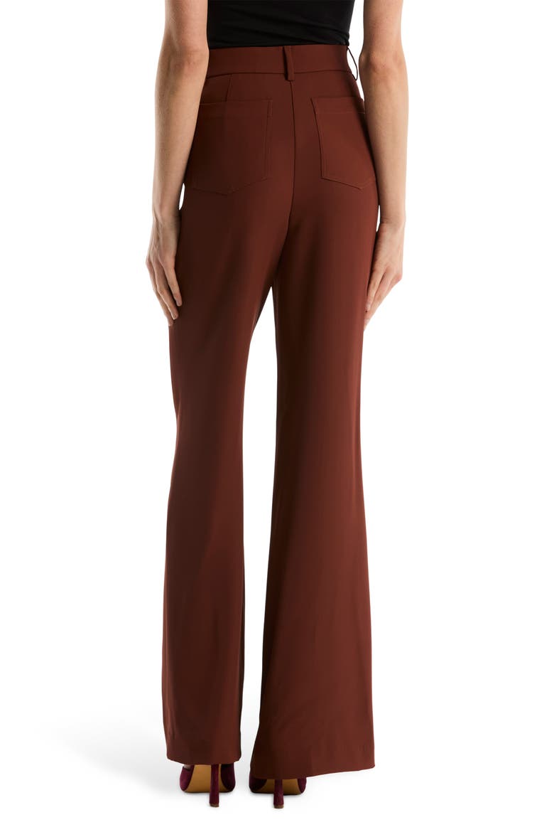 Patch Pocket Flare Leg Pants, Alternate, color, CINNAMON