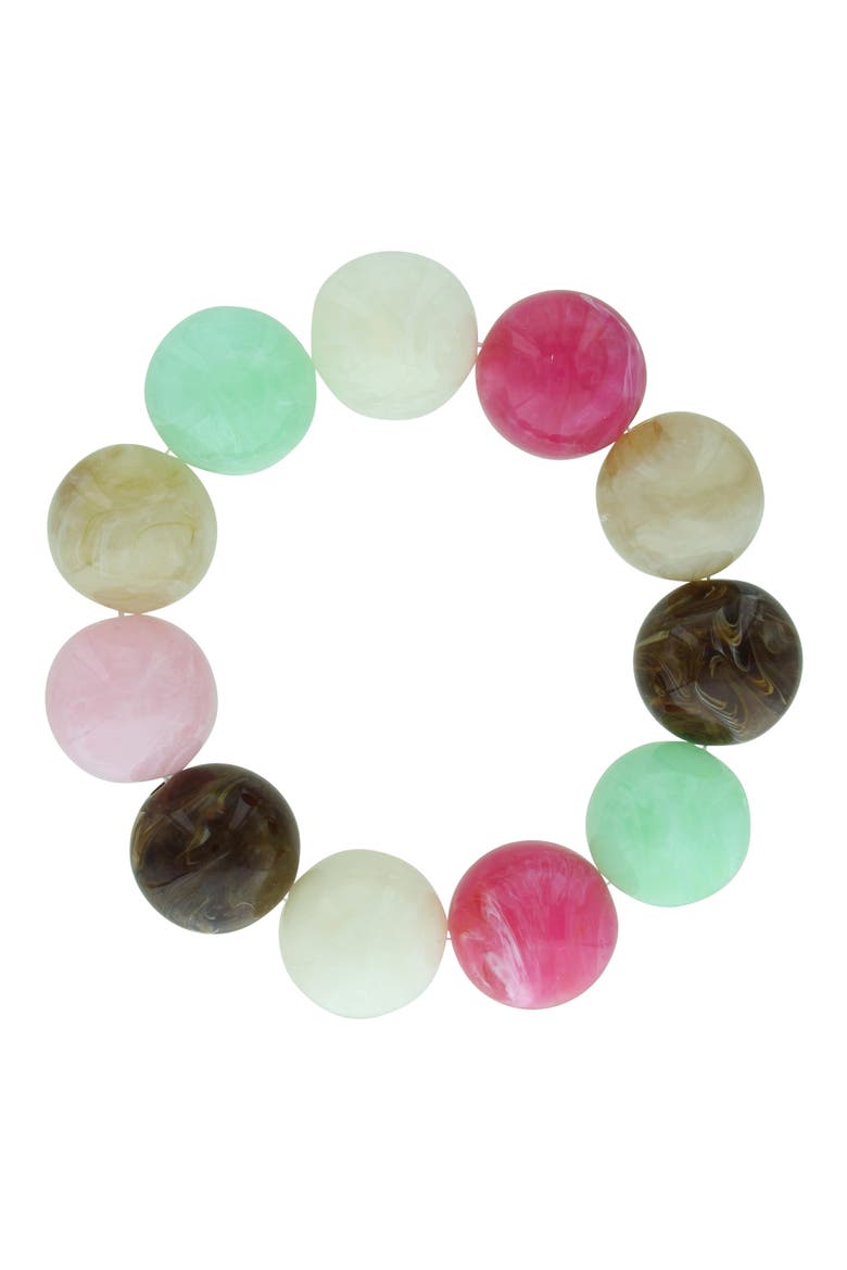 June Beaded Bracelet, Alternate, color, PINK