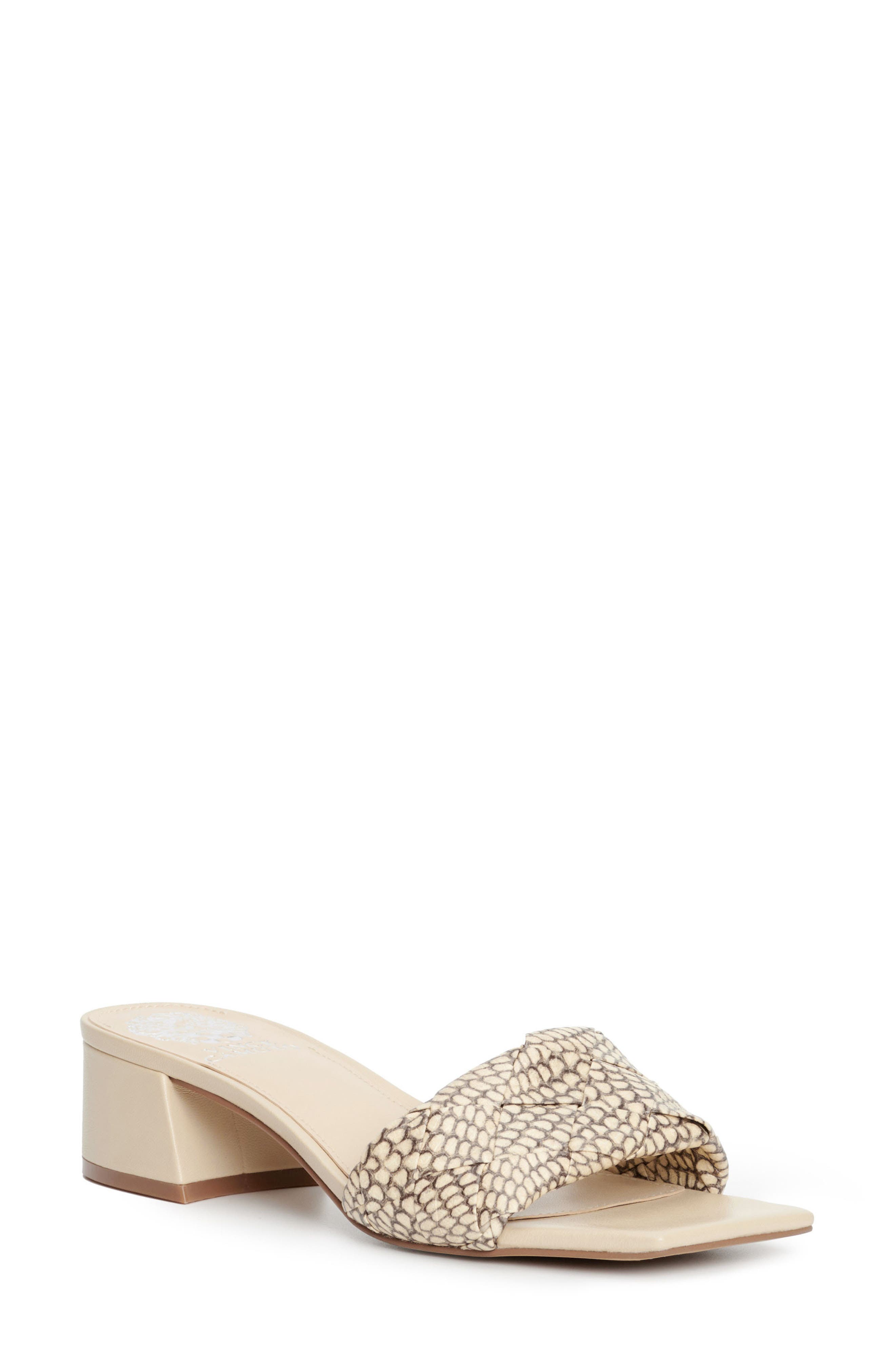 Semtera Block Heel Slide Sandal, Main, color, BONE