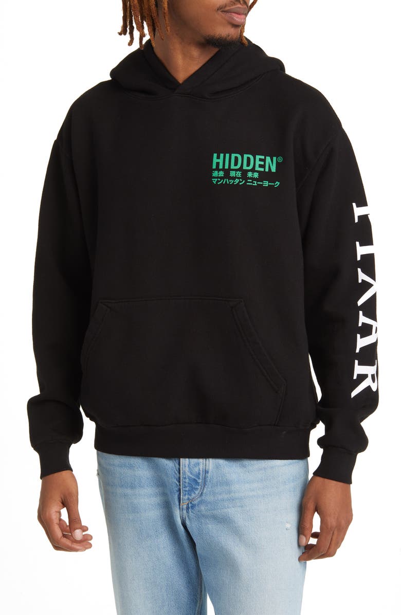 Hidden x Disney 'WALL-E' Circle Fleece Graphic Hoodie, Main, color, 