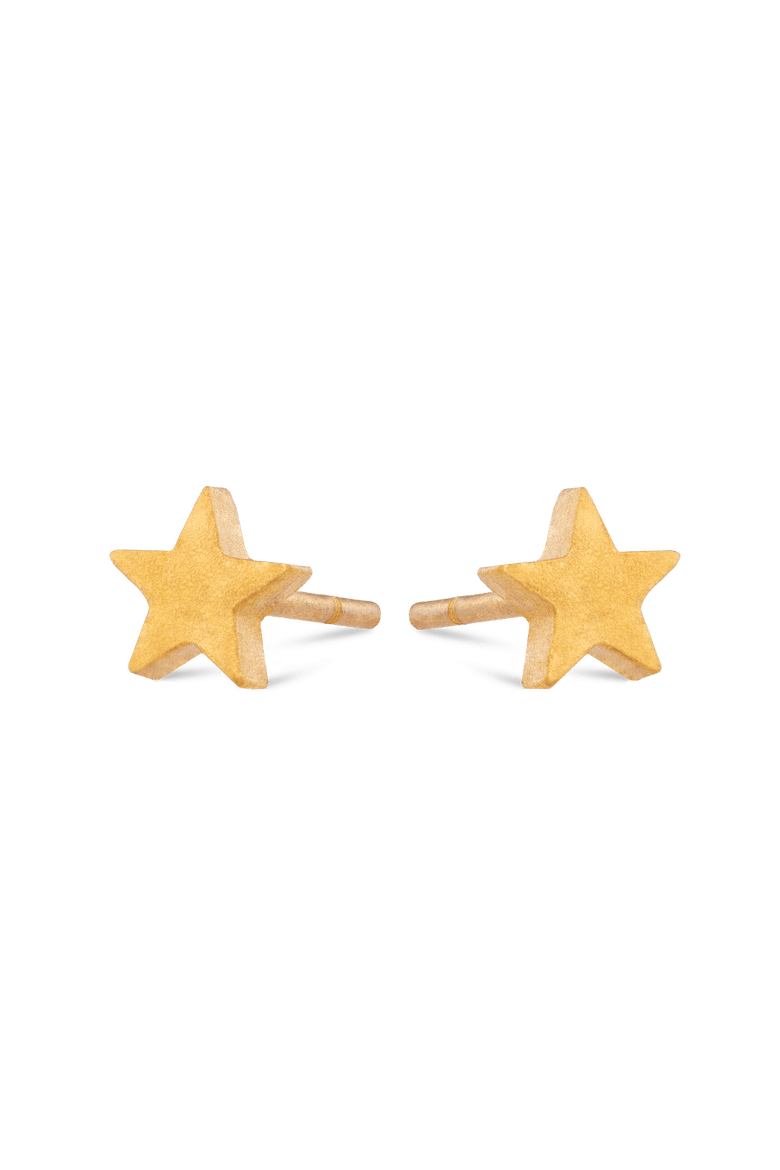 Star Stud Earrings, Alternate, color, Gold 18k