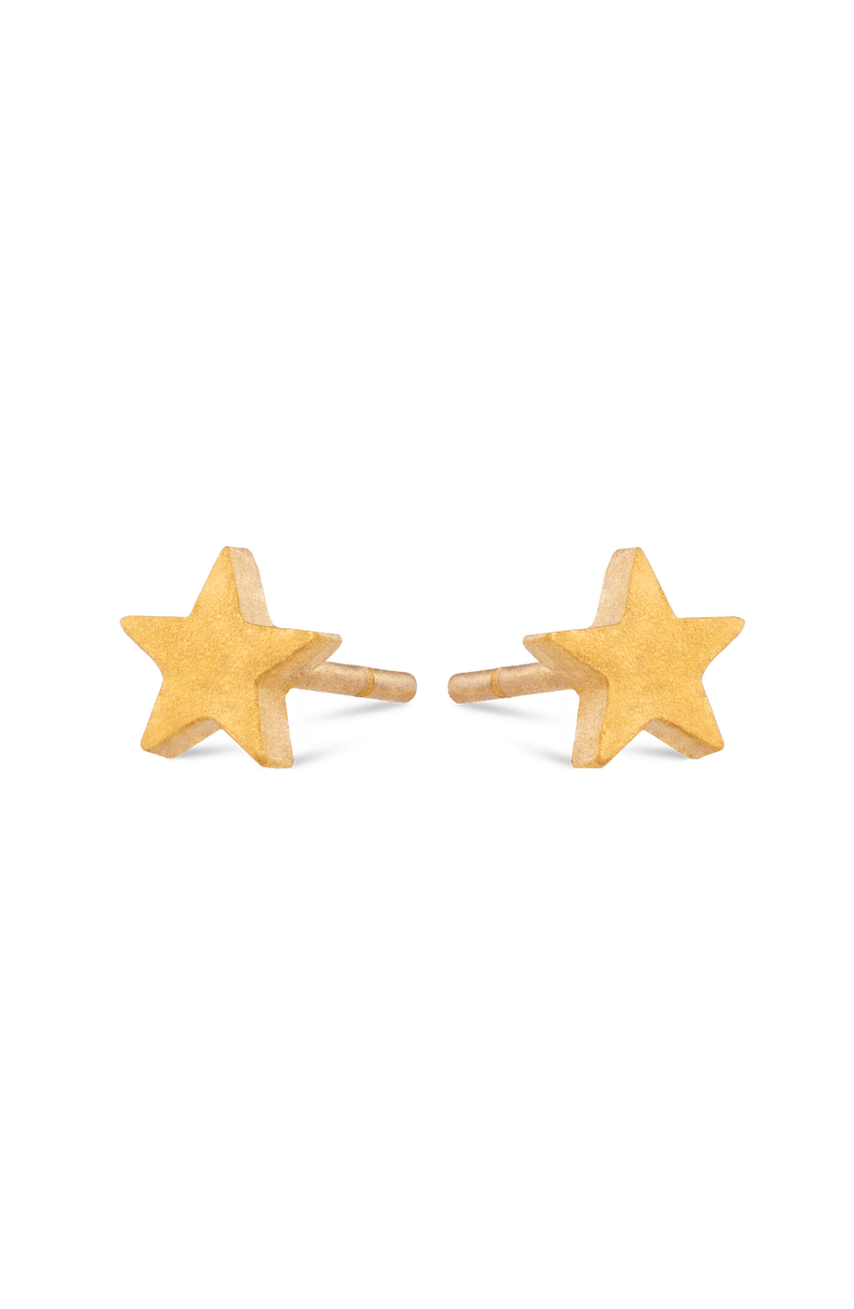 7879 Star Stud Earrings, Alternate, color, Gold 9K