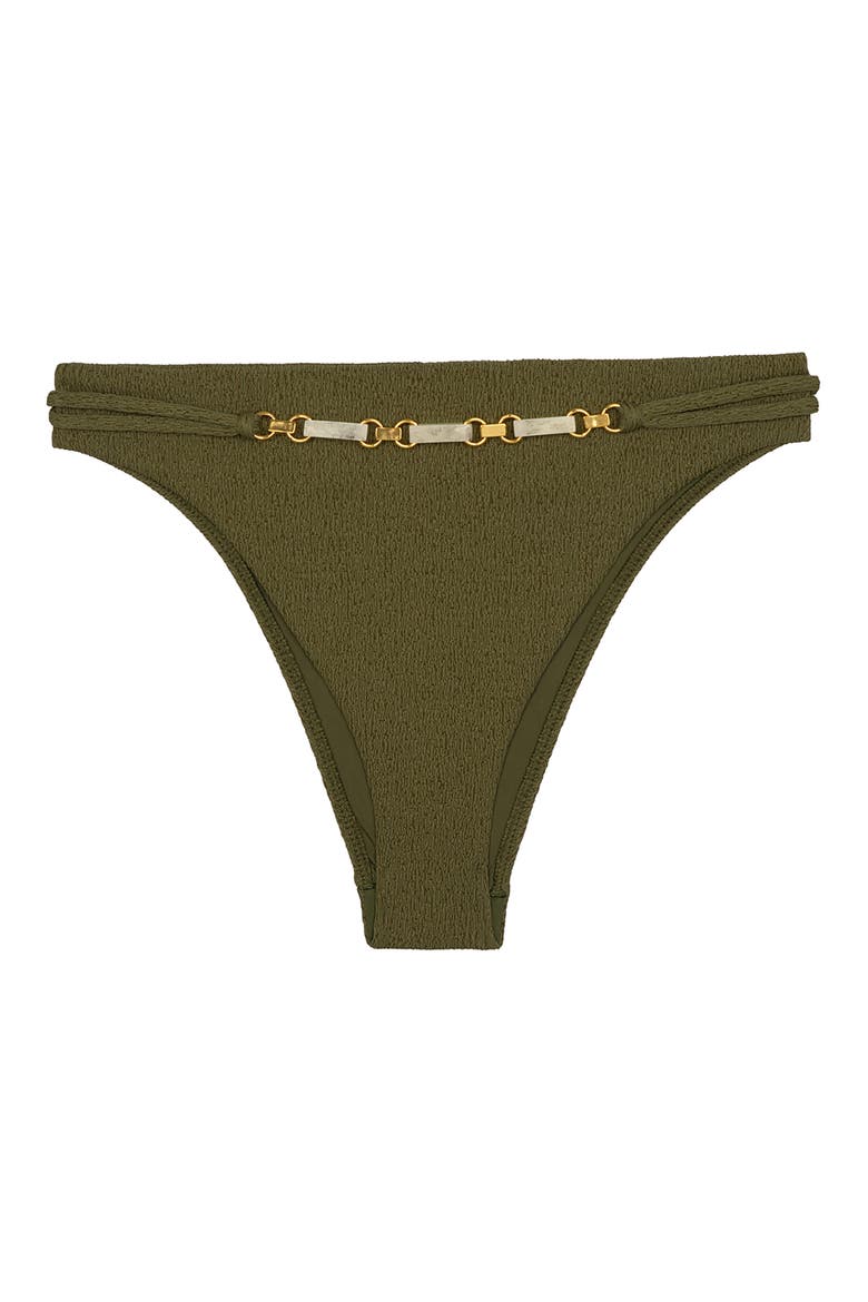 Janet Lindsay Cheeky Swim Bottoms, Alternate, color, DARK GREEN