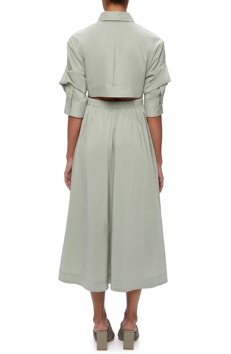 Simkhai Jazz Pintuck Pleat Cotton Blend Poplin Shirtdress, Alternate, color, 