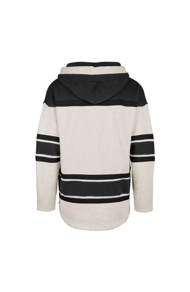 '47 Men's '47 Oatmeal Vegas Golden Knights Rockaway Lace-Up Pullover Hoodie, Alternate, color, 