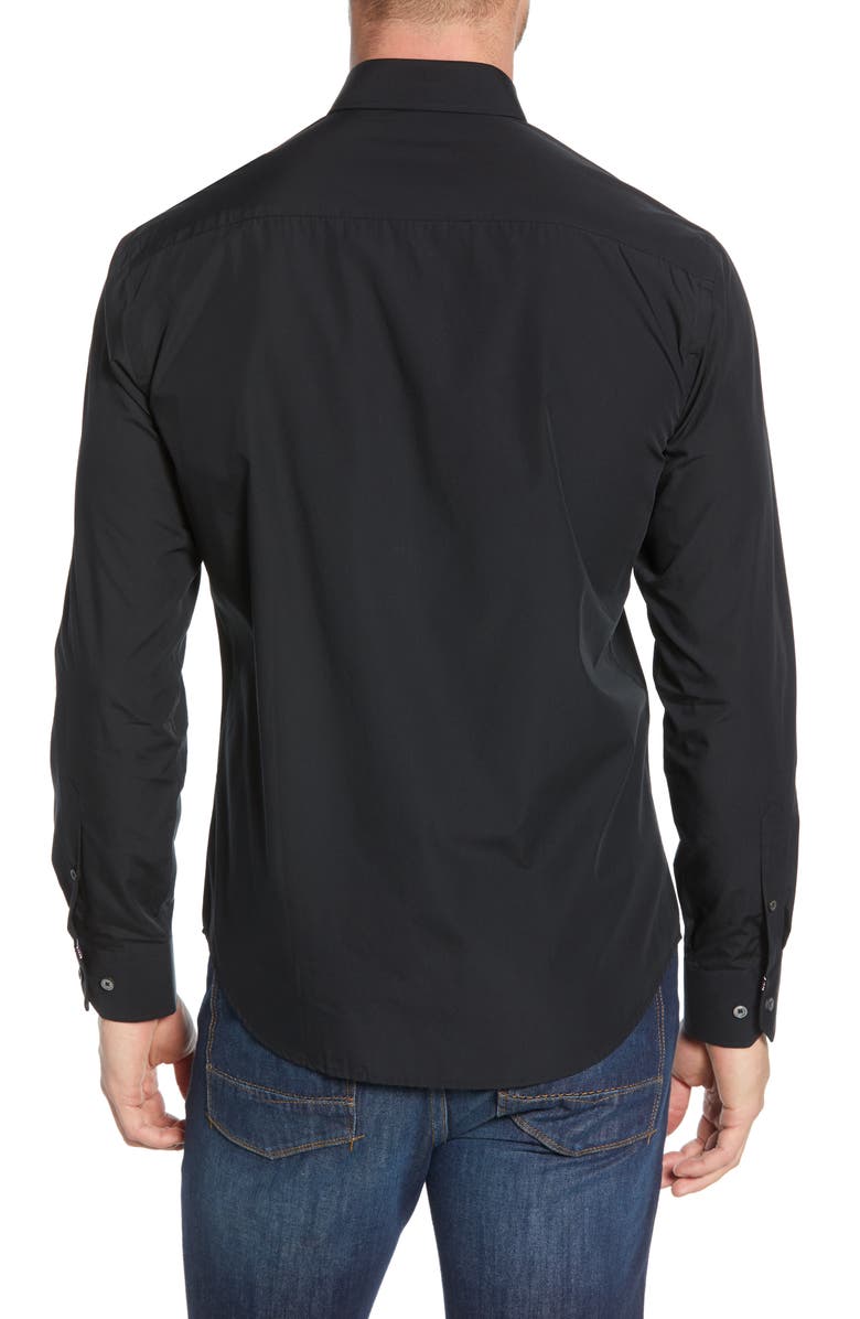 Bugatchi Shaped Fit Shirt, Alternate, color, 