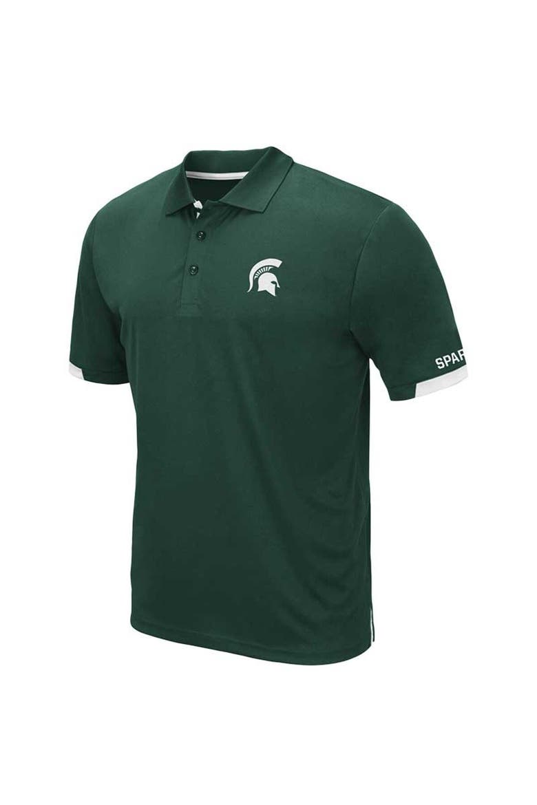 Men's Colosseum Green Michigan State Spartans Big & Tall Santry Polo, Alternate, color, Green