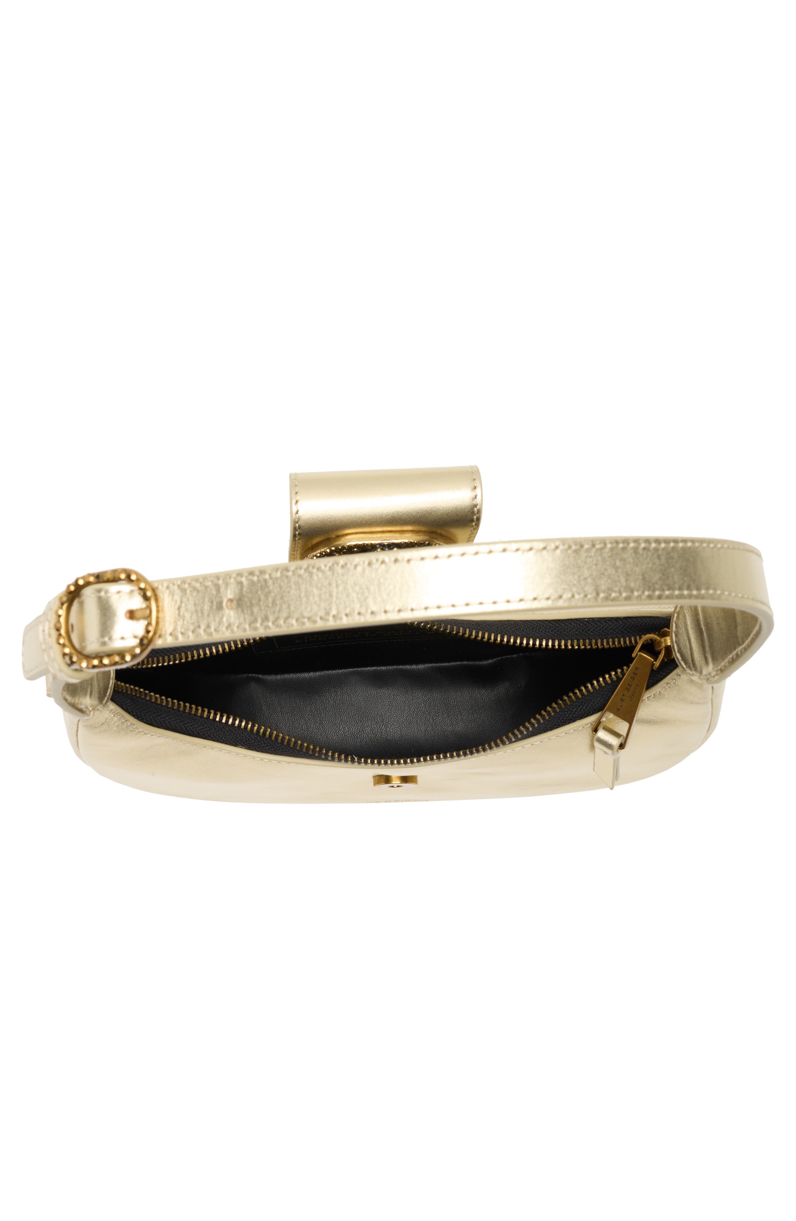 Kurt Geiger London Small Chelsea Hobo Shoulder Bag, Alternate, color, Gold