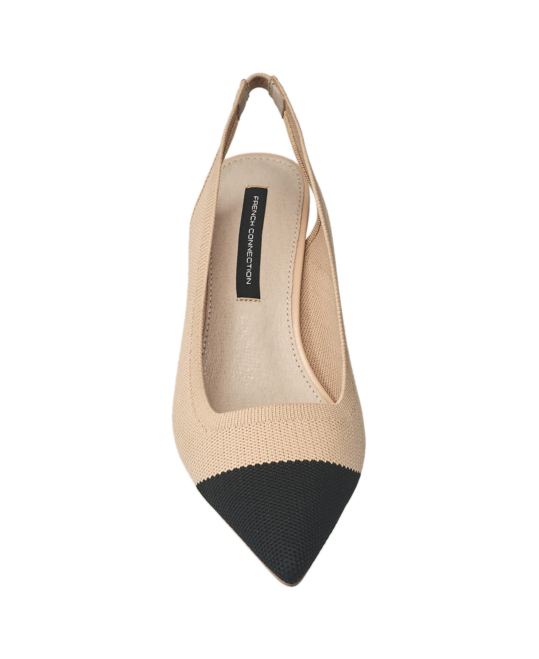 French Connection Viva Slingback Heel, Alternate, color, Nude Black