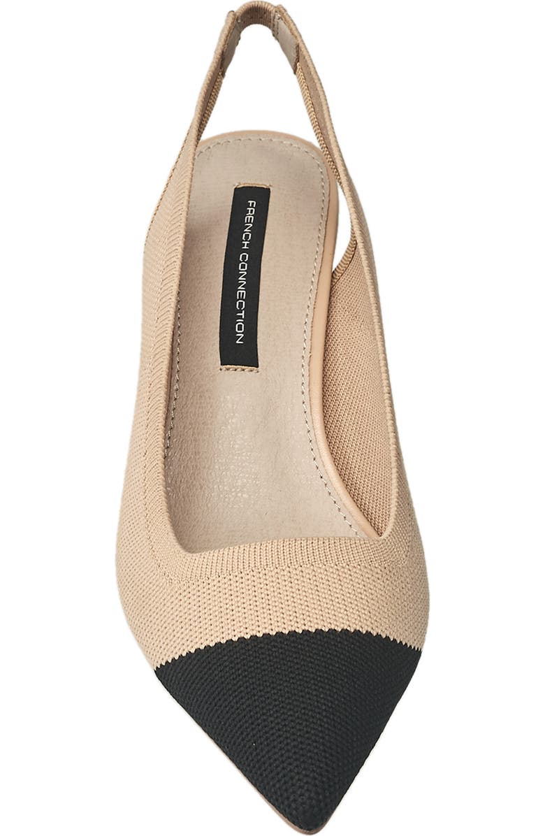 French Connection Viva Slingback Heel, Alternate, color, Nude Black