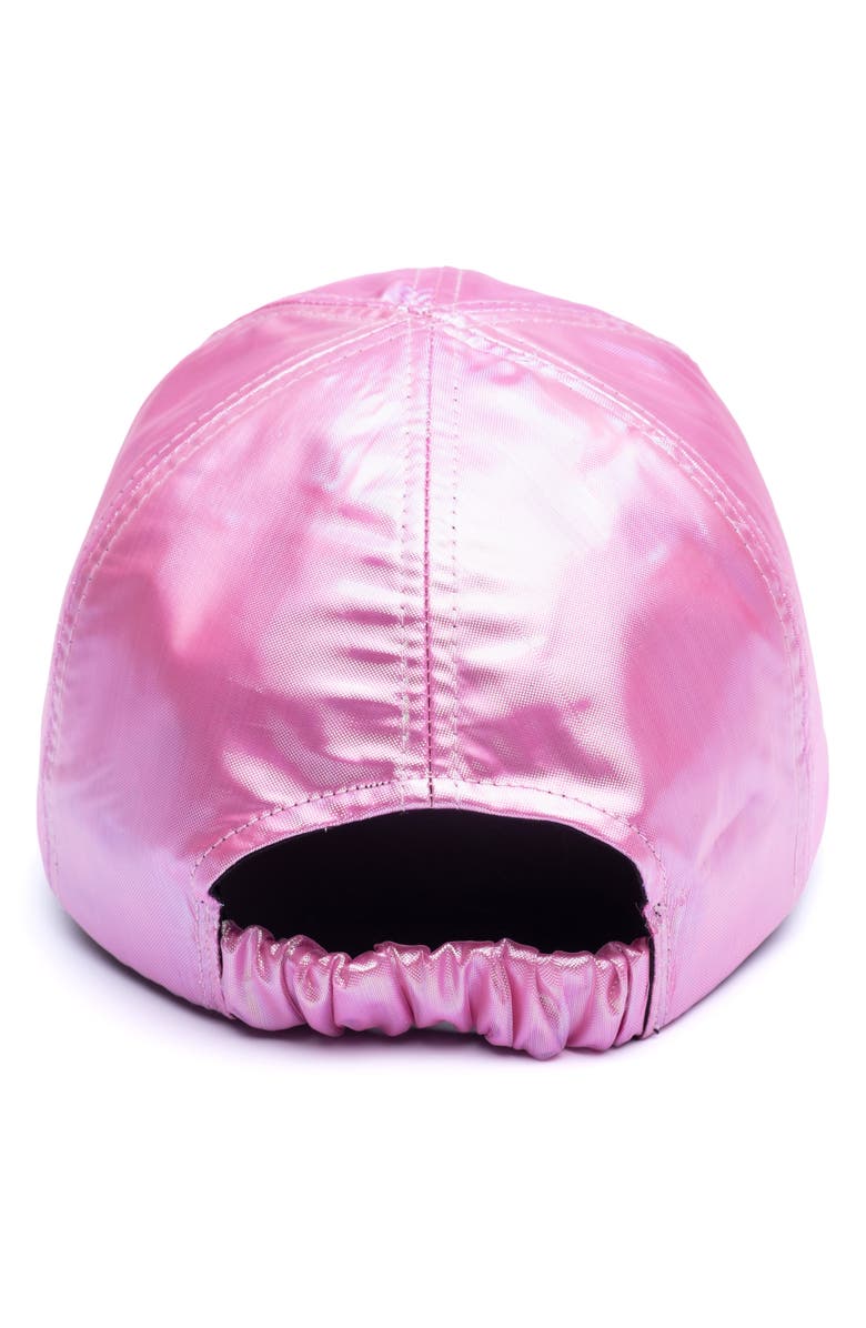 Eugenia Kim Lo Holographic Baseball Cap, Alternate, color, Hot Pink