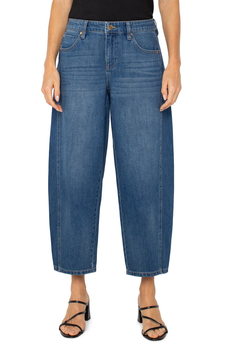 Liverpool Los Angeles High Waist Ankle Barrel Jeans, Main, color, 