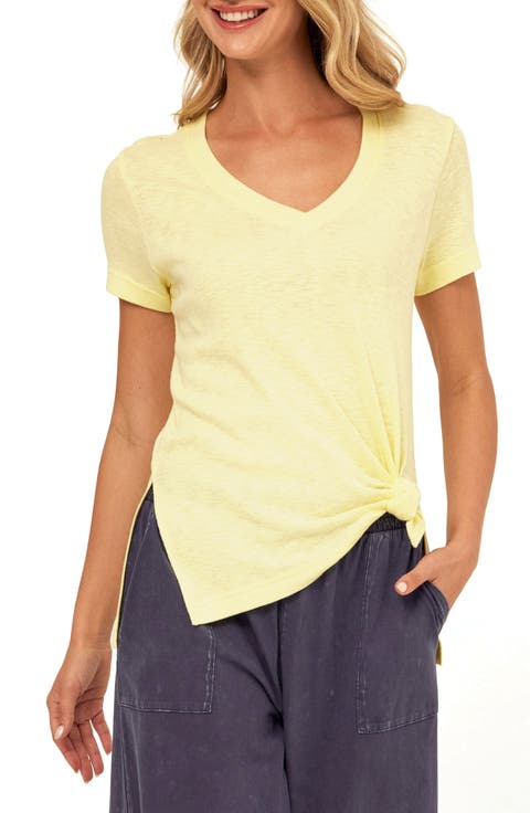 Norma Textured Slubbed Cotton Blend T-Shirt