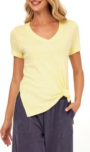 Threads 4 Thought Norma Textured Slubbed Cotton Blend T-Shirt