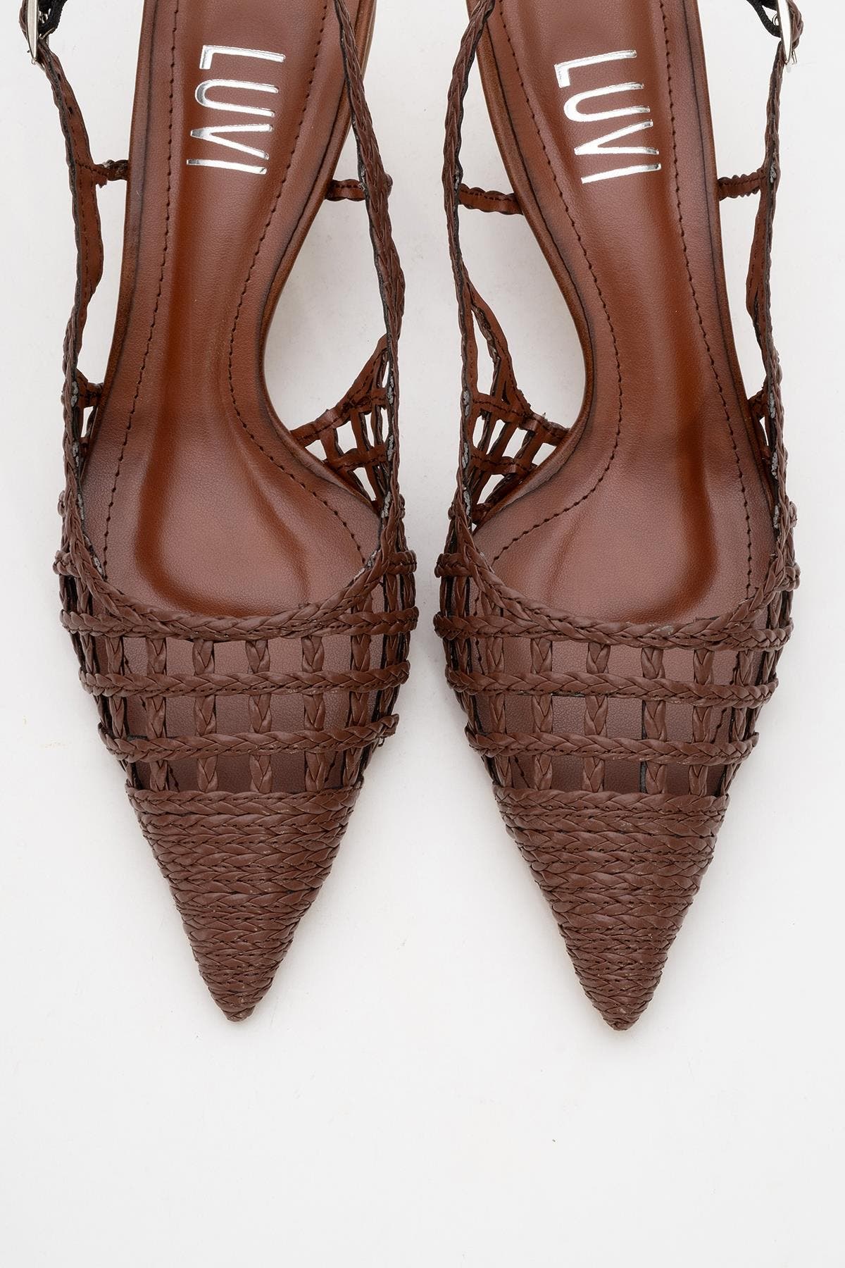 Heaven Knitted Pointed Toe Pump, Alternate, color, Cognac