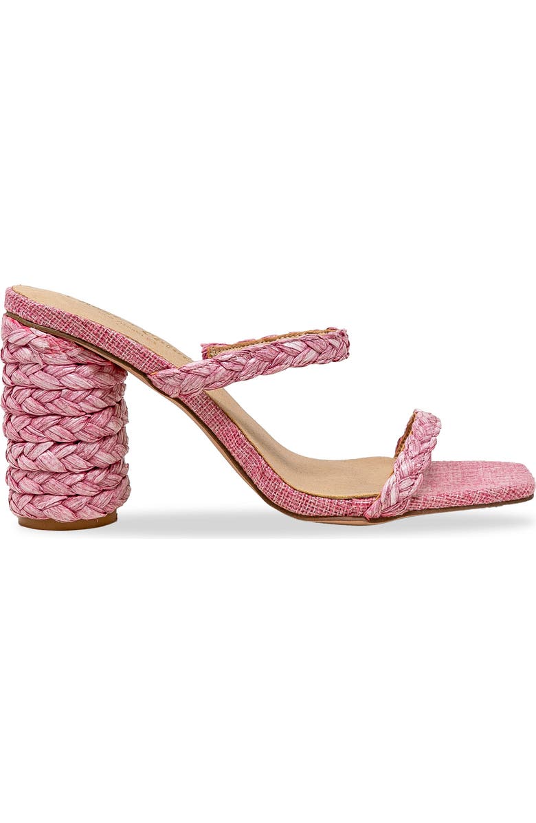 CHASE AND CHLOE Jessie Espadrille Slide Sandal, Alternate, color, Pink