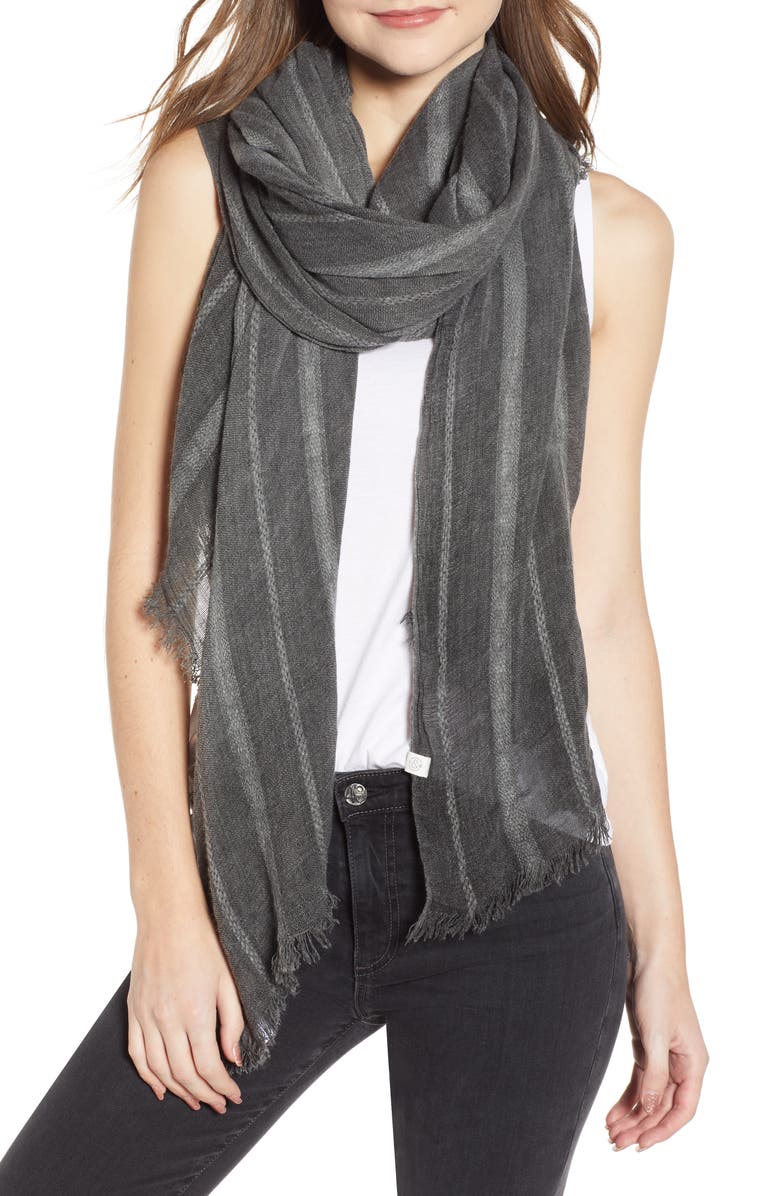 Treasure & Bond Solid Ribbed Wrap Scarf, Main, color,