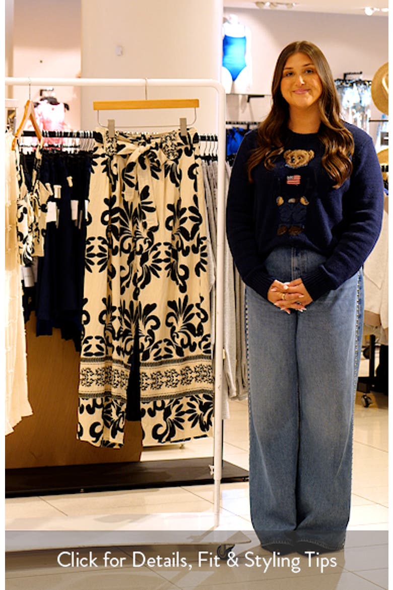 Coastal Print Tie Waist Wide Leg Pants video
