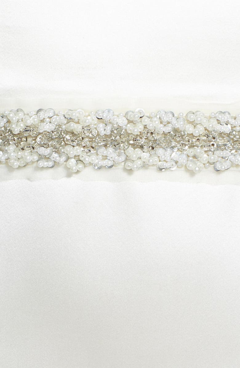 Cara Chiffon & Faux Pearl Sash, Alternate, color, 