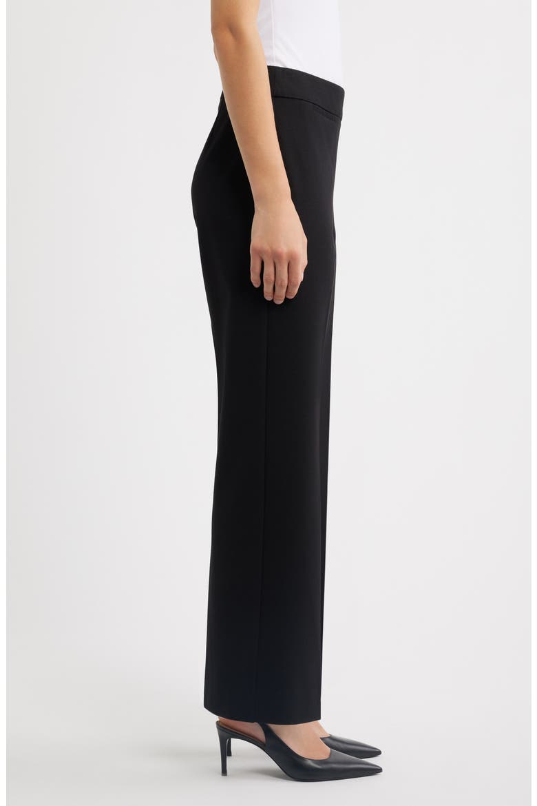 Pull On Welt Pocket Wide Leg Pants, Alternate, color, ANNE BLACK