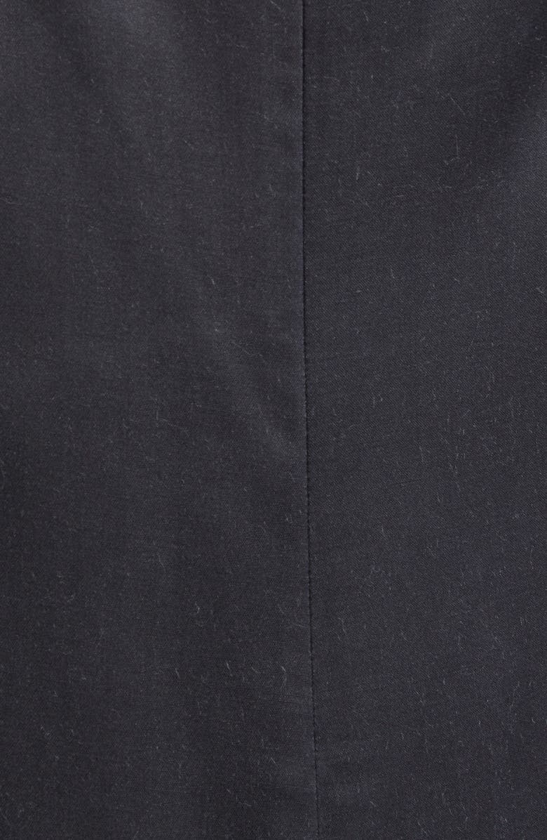 Lafayette 148 New York Charcoal Print Bateau Neck Gown, Alternate, color, 