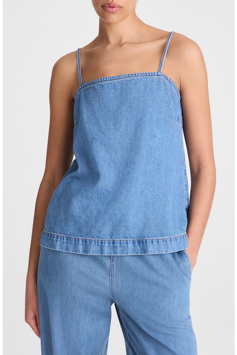 Lido Wash Denim Camisole, Main, color, LIDO WASH