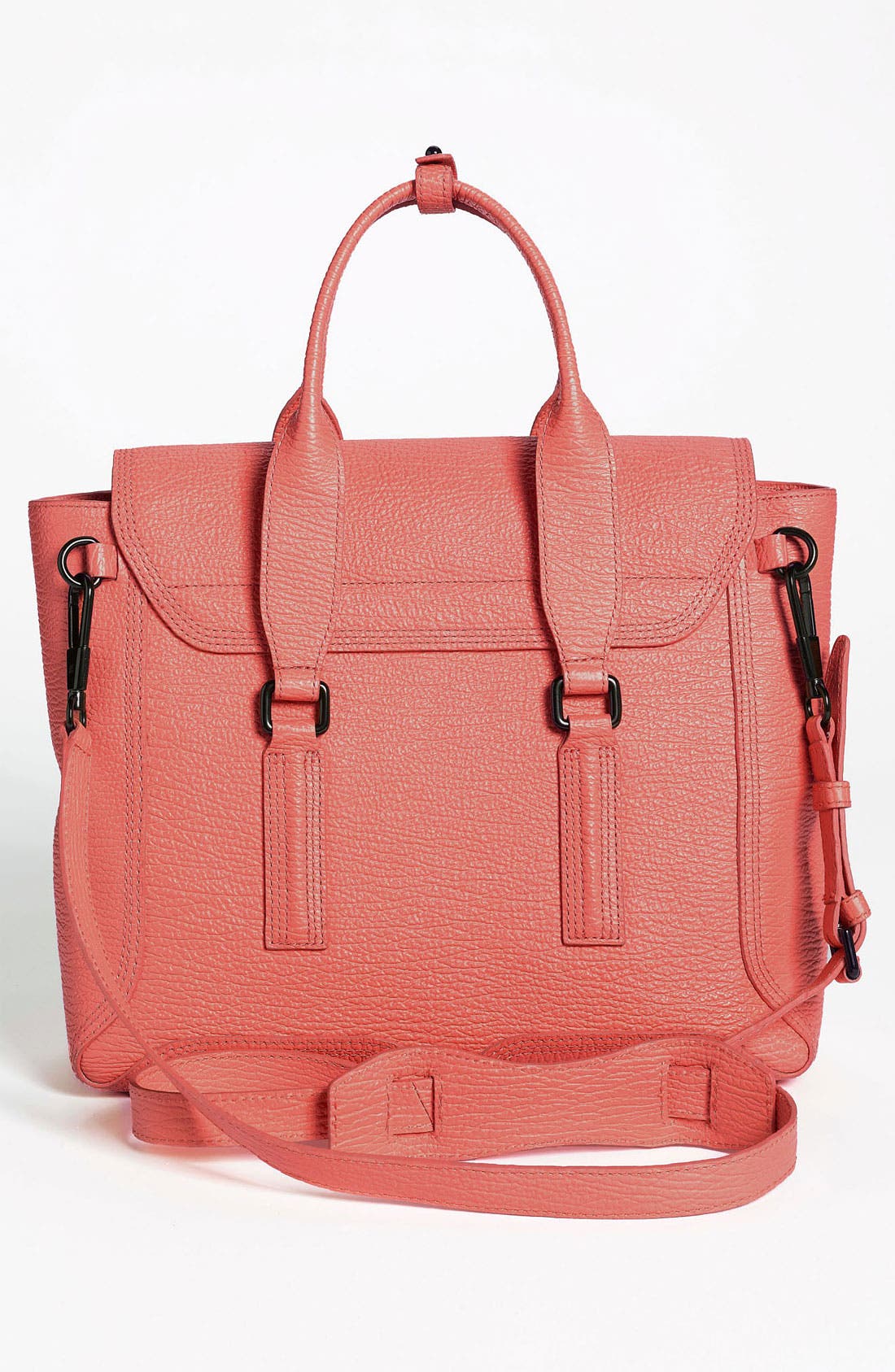 'Medium Pashli' Leather Satchel, Alternate, color, CORAL