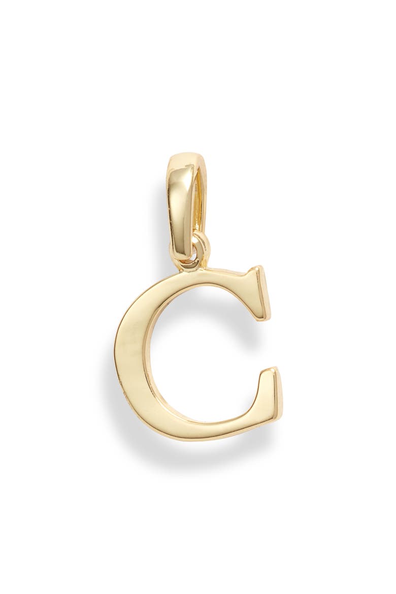 Icons Alphabet Initial Charm, Main, color, C- GOLD
