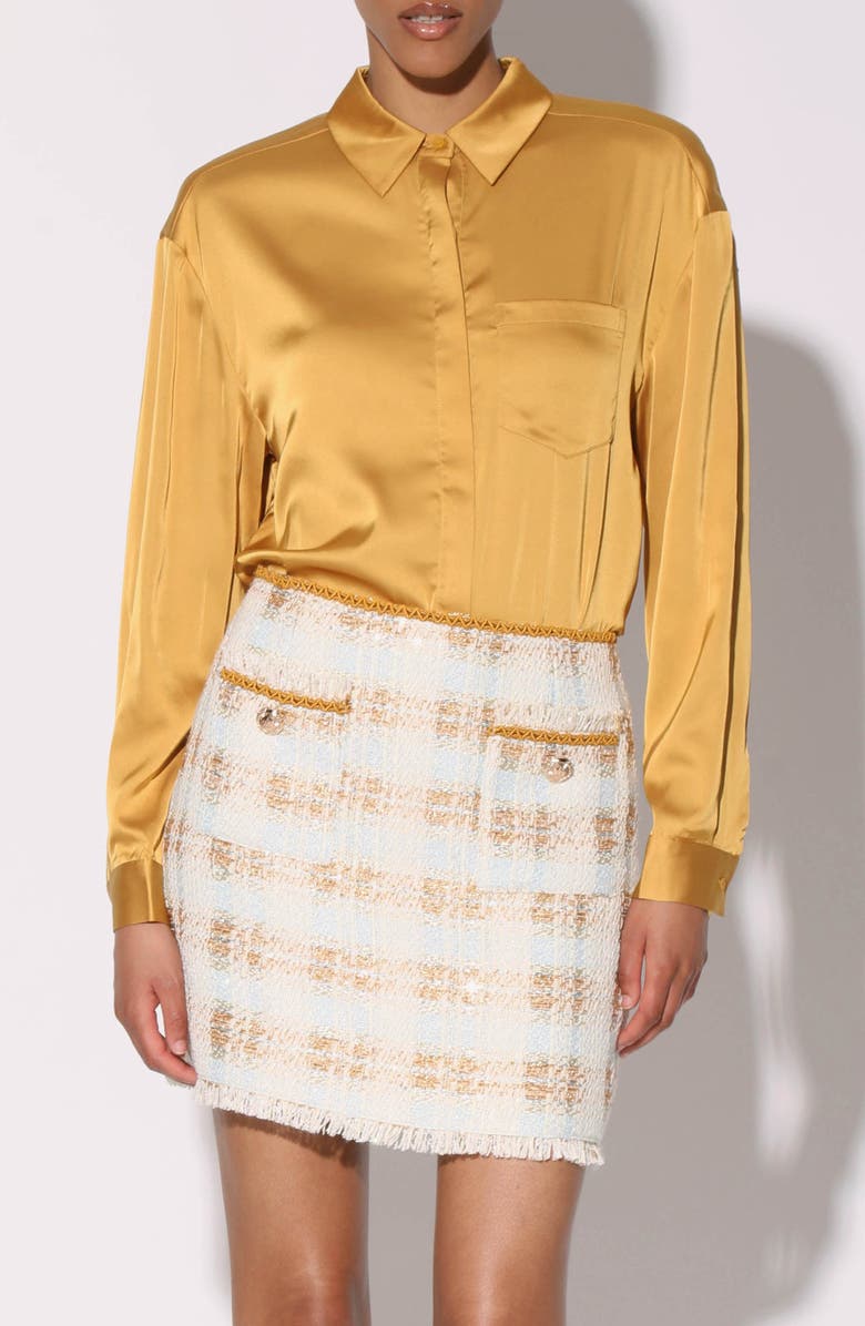 Walter Baker Ada Embroidered Tweed Miniskirt, Main, color, Enchanted Tweed