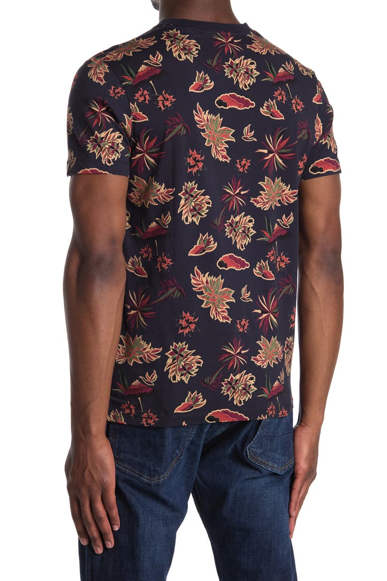 Regular Fit Floral Print Tee, Alternate, color, 0220-COMBO D