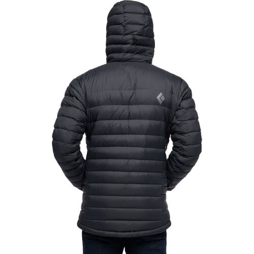 Black Diamond Access Down Hooded Jacket In Black