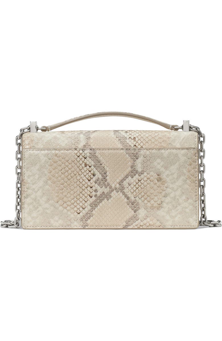 Kate Spade New York deco snakeskin embossed convertible leather crossbody bag, Alternate, color,
