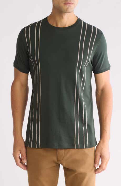 Vertical Stripes Cotton T-Shirt