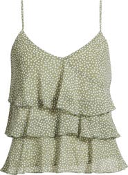 Open Edit Ruffle Tiered Camisole