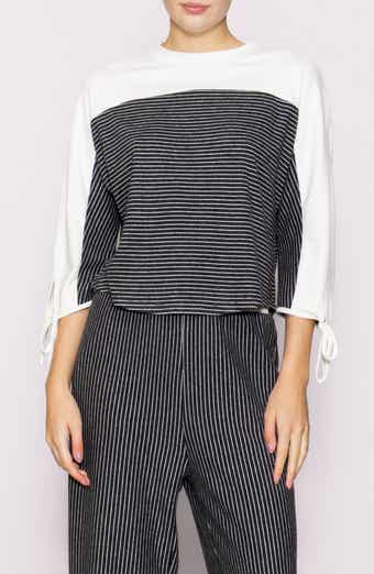 MELLODAY Stripe Knit Top