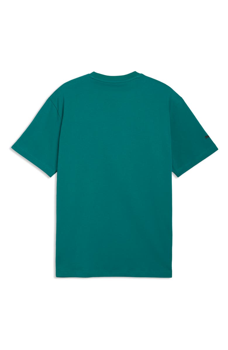 PUMA AMF1 Relaxed Fit Cotton Graphic T-Shirt, Alternate, color, Green Lux