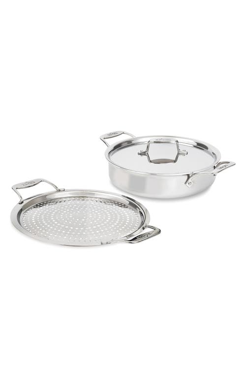 ALL-CLAD ALL-CLAD D5 4-QUART SAUTEUSE WITH SPLATTER GUARD LID