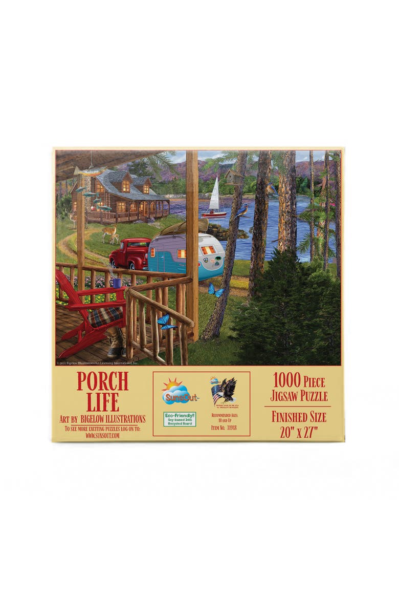 Porch Life 1000 piece Jigsaw Puzzle for Adults, Alternate, color, Multicolor